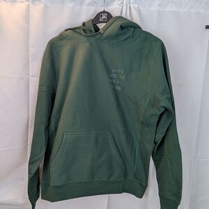 Anti Social Social Club hoddie size M BNWT dark green